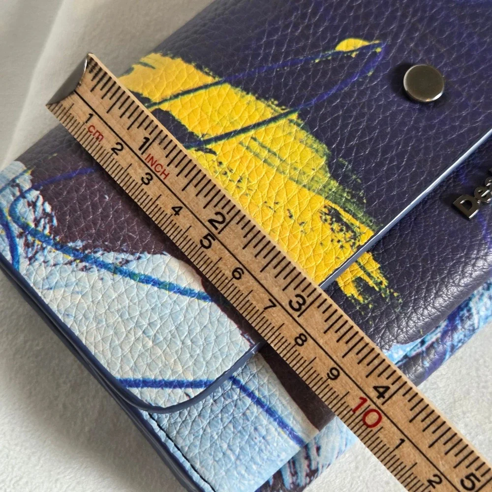 Desigual Abstract Print Multicolor Reversible Long Wallet 19WAYP34